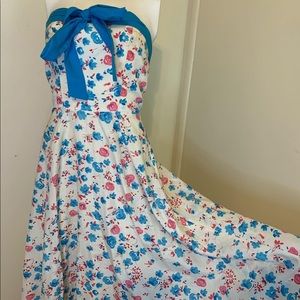 1950s reproduction halter dress